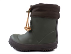 Bisgaard winter rubber boot short green with wool lining